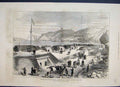 Original Old Antique Print 1877 Interior Fortress Mahdjar Asiatic Side Sketch