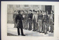 Original Old Antique Print 1878 War Parade Recruits Westminster Fine Art 19th