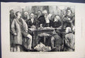 Original Old Antique Print 1880 General Election Reading Result Poll Victorian