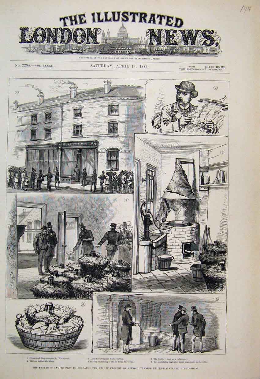 Original Old Antique Print 1861 Sham Fight Brighton Parade Dog Peir Victorian