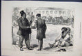 Original Old Antique Print 1879 Captivity Cetewayo Caffin King Cape Town Sketch