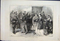 Original Old Antique Print 1871 Waiting Room National Assembly Versailles 19th