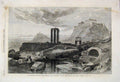 Original Old Antique Print 1863 Olympeum Acropolis Ilissus Harry Johnson 19th