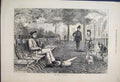 Original Old Antique Print 1871 October Rotten Row Dog Children Police 19th