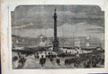Original Old Antique Print 1856 Illuminations Etat Major St Petersburg 19th