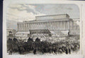 Old Antique Print 1868 General Election Nomination Lancashire Liverpool 19th