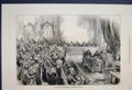 Original Old Antique Print 1876 Skouptschina Parliament Servia Scene Victorian
