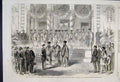 Original Old Antique Print 1863 Archbishop Athens King George Cathedral Sketch