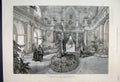 Original Old Antique Print 1888 Orangery Palace Charlottenburg Berlin Sketch