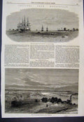 Original Old Antique Print 1863 Tamatave Madagascar River Wundoroo Sketches