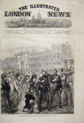 Original Old Antique Print 1873 Royal Artillery Woolwich GCoast 19th