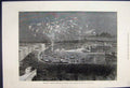 Original Old Antique Print 1880 Professor Nordenski Swedish Explorer Stockholm