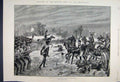 Original Old Antique Print 1895 Wellingtons Third Fifth Sixth Divisions Advance