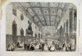 Old Antique Print 1861 Conversazione Antiquity Hall Ironmonger Fenchurch 19th