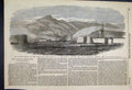 Original Old Antique Print 1854 Sunken Ships Harbour Sebastopol Siege Sketch