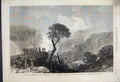Original Old Antique Print 1868 Duke Edinburgh Weatherboard Waterfalls Wales
