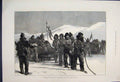 Original Old Antique Print 1876 North Pole Expedition Western Sledge Party 19th