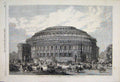 Original Old Antique Print 1867 Central Hall Arts Sciences Kensington Victorian