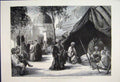 Original Old Antique Print 1878 Paris Exhibition Moors Algerine Arab Trocadero