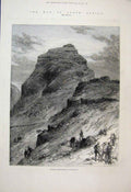 Original Old Antique Print 1879 War South Africa Morosi Basutoland Victorian