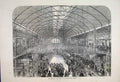 Original Old Antique Print 1872 Prince Wales Bethnal Green Museum Victorian