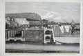 Original Old Antique Print 1867 Thames Embankment Subway Metropolitan Railway
