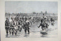 Original Old Antique Print 1889 Chin Frontier Burmah Yaw River Horse Siers 19th