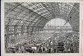 Old Antique Print 1862 Smithfield Club Cattle Agricultural Hall Islington 19th