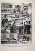 Original Old Antique Print 1893 Concert Queens Hall Langham Palace Prince Wales