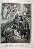 Original Old Antique Print 1906 Royal Opera Vagabond Princess Barber Bagdad