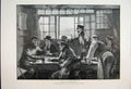 Original Old Antique Print 1895 Men Talking Politics Table Beautiful Victorian
