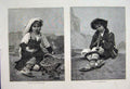 Original Old Antique Print 1876 Italian Fruit Seller Flageolet Player Fine Art