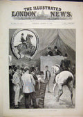 Original Old Antique Print 1890 Hunting Season Sale Kingsbury Hunters Victorian