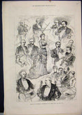 Original Old Antique Print 1880 Romberg Toy Symphony James Hall Music Victorian