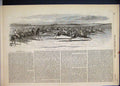 Original Old Antique Print 1851 Derby Horse Race Jumping Animals 19th