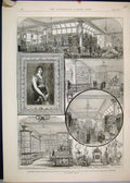 Original Old Antique Print 1884 Silber Fleming Warehouse Wood Street Victorian