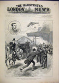 Old Antique Print 1882 Attempt Shoot Queen Windsor Railway Station Sketch 19th