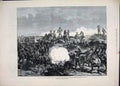 Old Antique Print 1882 War Egypt Mahuta Shell General Staff Horse Sketch 19th
