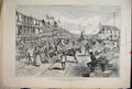 Original Old Antique Print 1888 Atlantic Terminus Panama Ship Canal Railway 19th