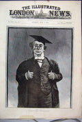 Original Old Antique Print 1888 Don Toole Character Portrait Fine Art Victorian