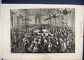 Original Old Antique Print 1871 Gambling Table Hombourg Beautiful Fine Art 19th