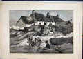 Original Old Antique Print 1881 Elections Isle Man Fishermans Cottage Port Mary