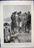 Original Old Antique Print 1903 British Dominions New South Wales Australia 20th