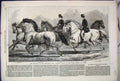Original Old Antique Print 1868 Horse Show Agricultural Hall Islington Trotters