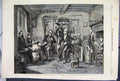Original Old Antique Print 1860 Philharmonic Society Rehearsal Royal Academy