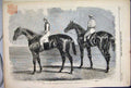 Original Old Antique Print 1851 York Meeting Spring Great National Match Horse