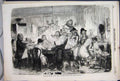 Original Old Antique Print 1856 Fox Hunters Regaling Good Times Party Dog 19th