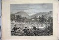 Original Old Antique Print 1873 Spring Portugal Trimming Grape Vines Mountains