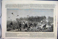 Old Antique Print 1865 Shooting Party Compiegne France Rabbits Birds Dog 19th