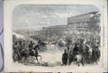 Original Old Antique Print 1866 Ascot Races Prince Princess Wales Driving Course